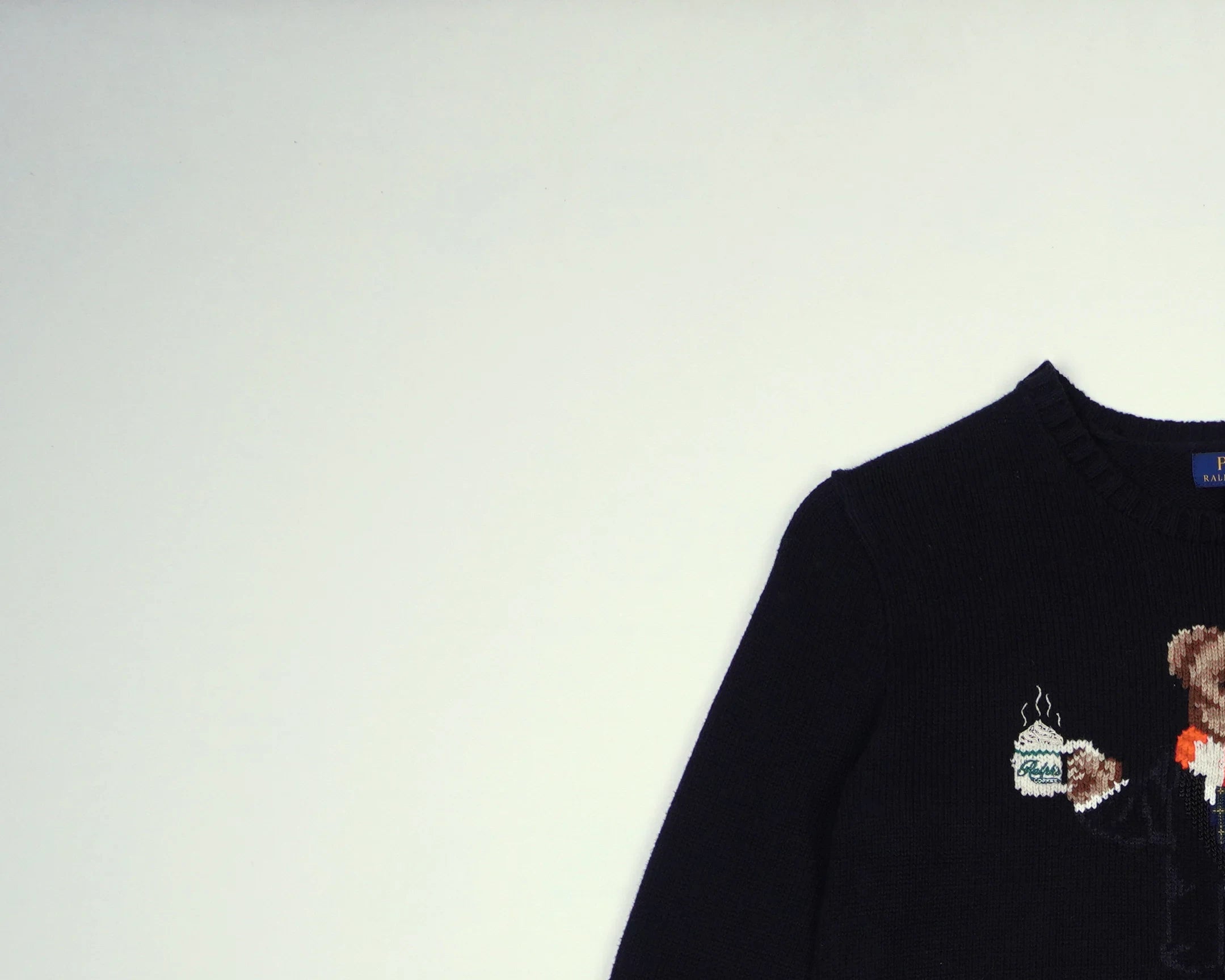 Ralph Lauren Black Bear Sweater Wool