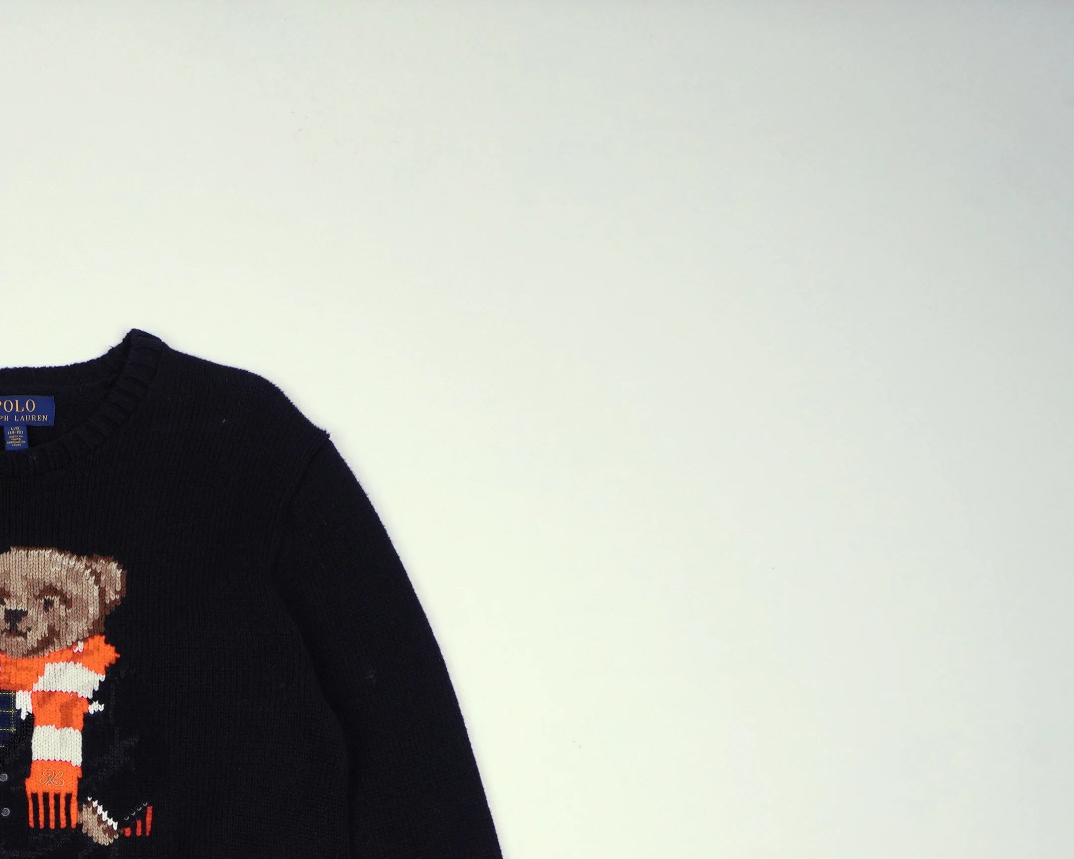 Ralph Lauren Black Bear Sweater Wool