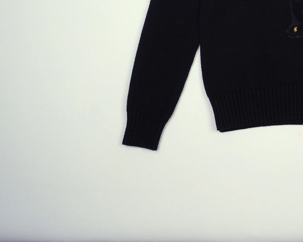 Ralph Lauren Black Bear Sweater Wool