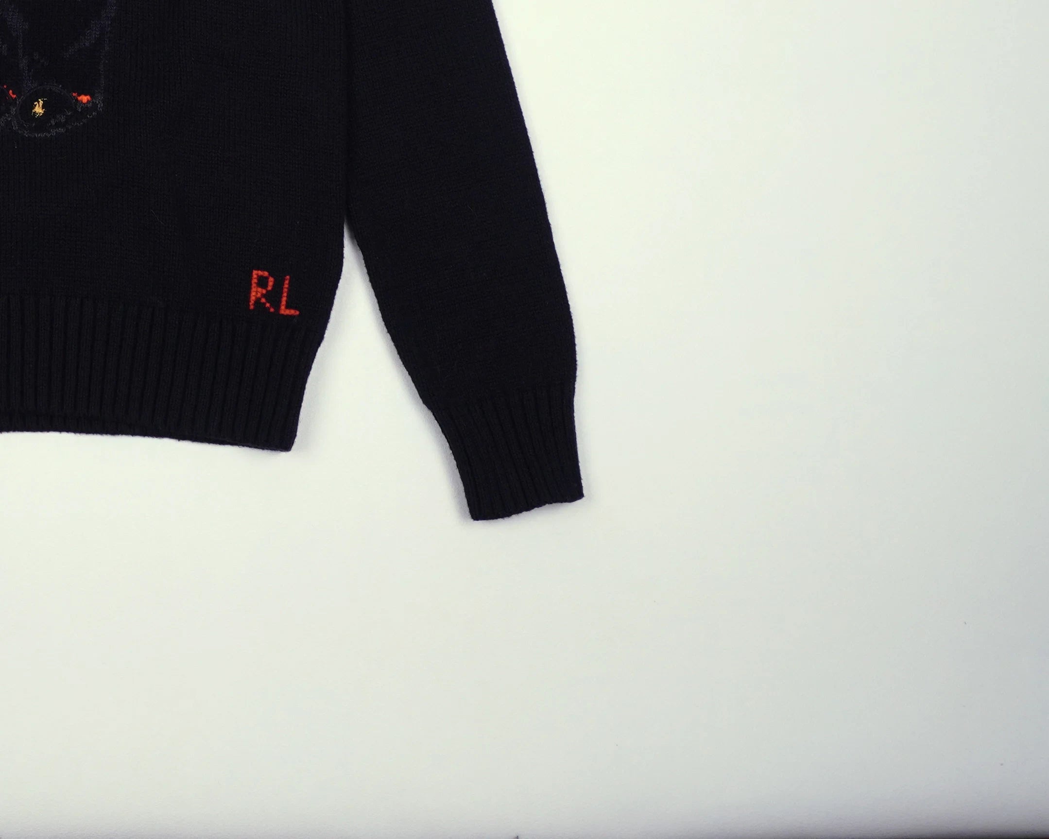 Ralph Lauren Black Bear Sweater Wool