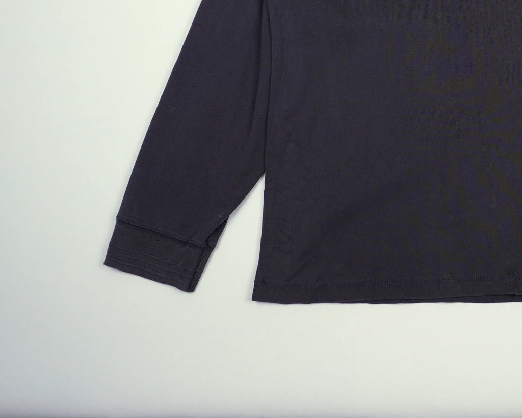 Ralph Lauren Navy Long Sleeve Henley Shirt L Cotton