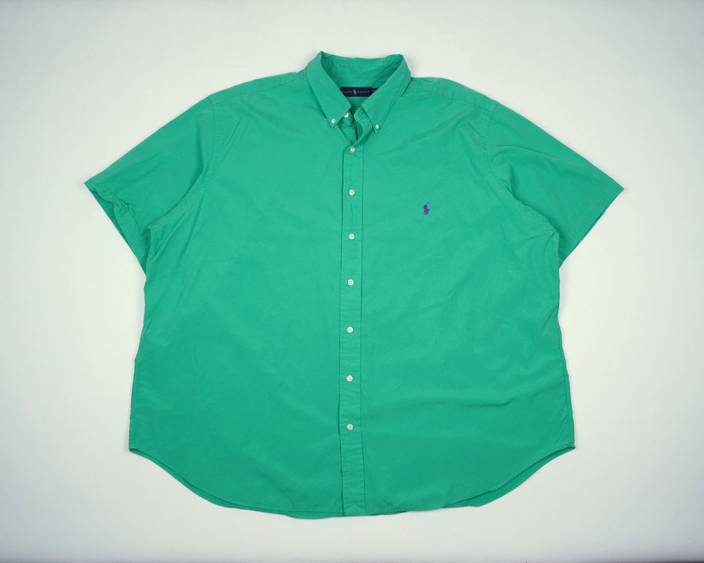 Ralph Lauren Green Button-up Shirt XXL Cotton