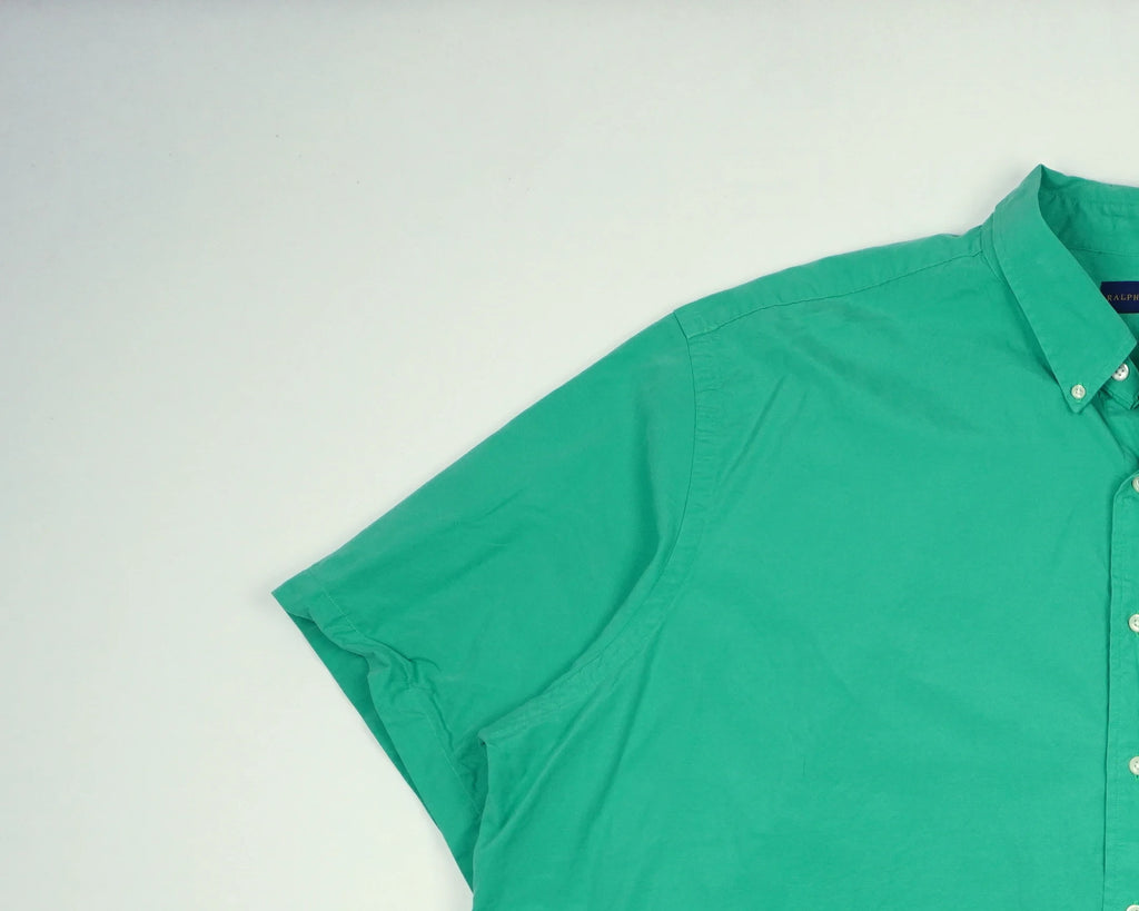 Ralph Lauren Green Button-up Shirt XXL Cotton