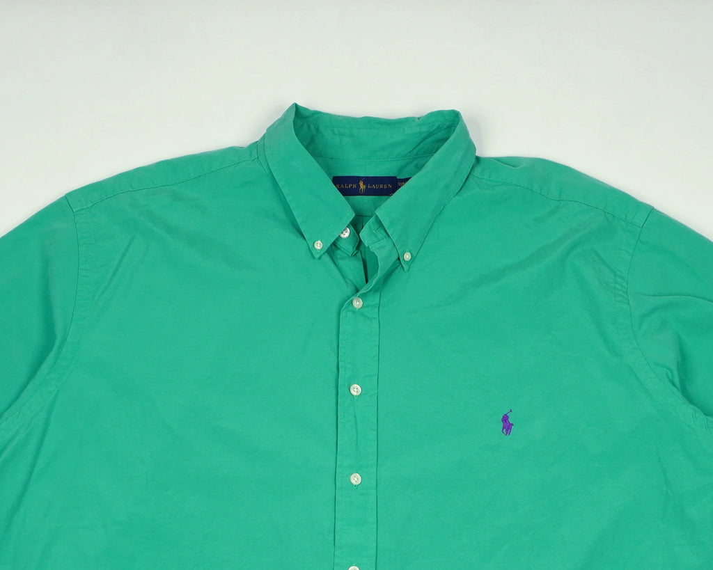 Ralph Lauren Green Button-up Shirt XXL Cotton