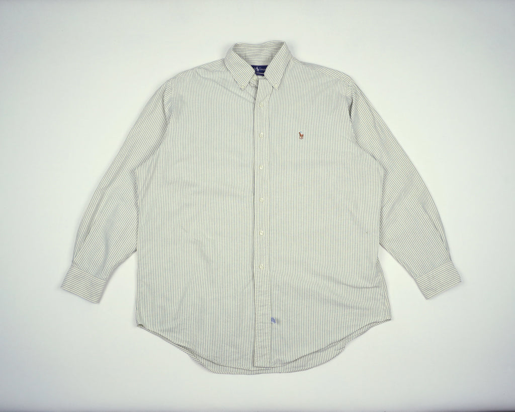Ralph Lauren White Button-up Shirt XL Cotton