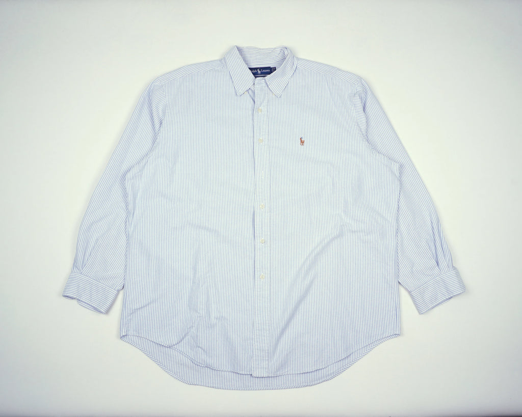 Ralph Lauren Blue Button-up Shirt XXL Cotton