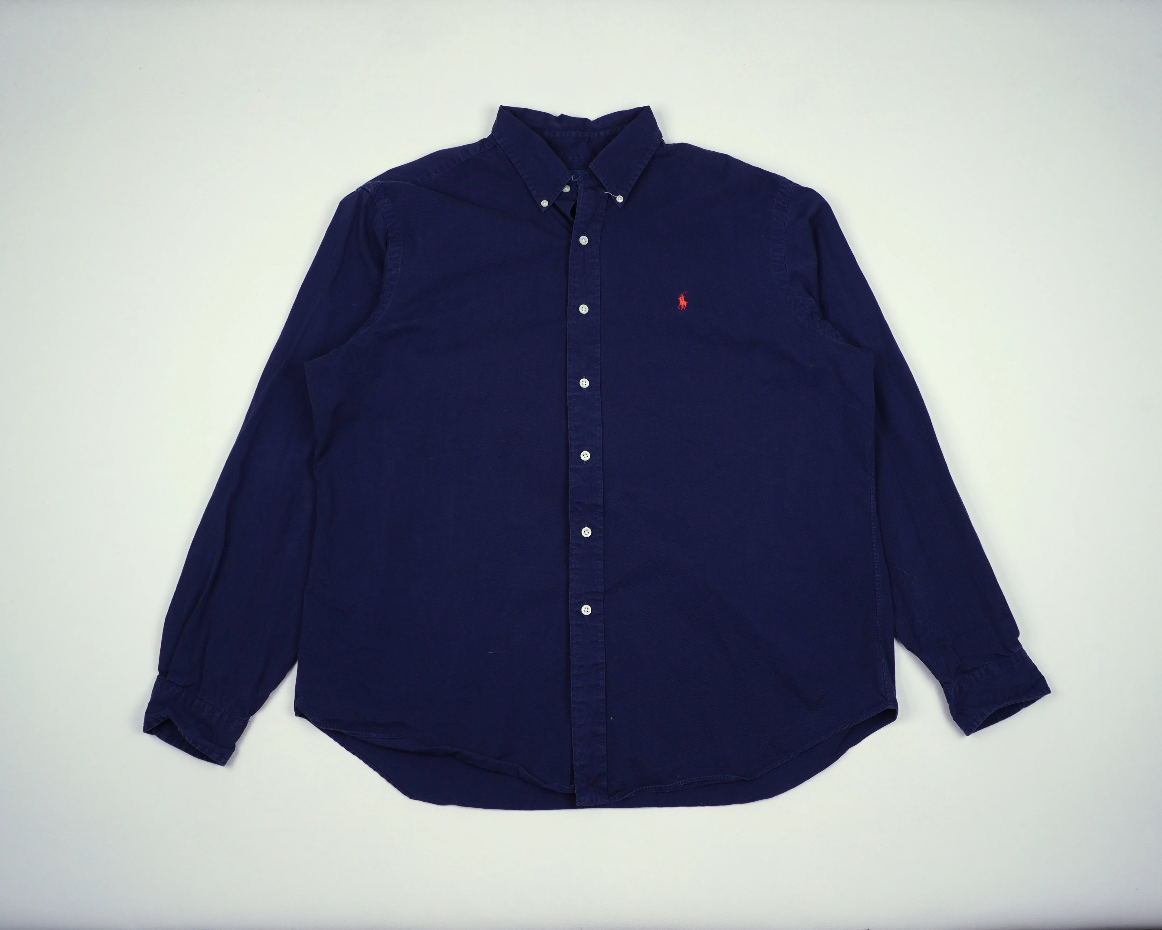 Ralph Lauren Navy Button-up Shirt XL Cotton