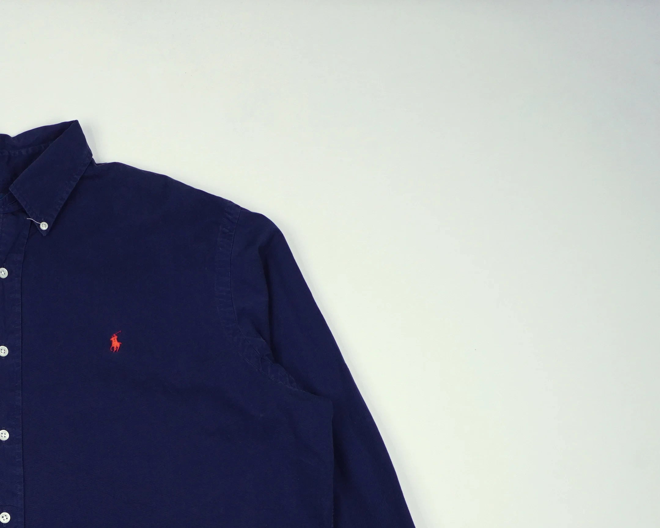 Ralph Lauren Navy Button-up Shirt XL Cotton