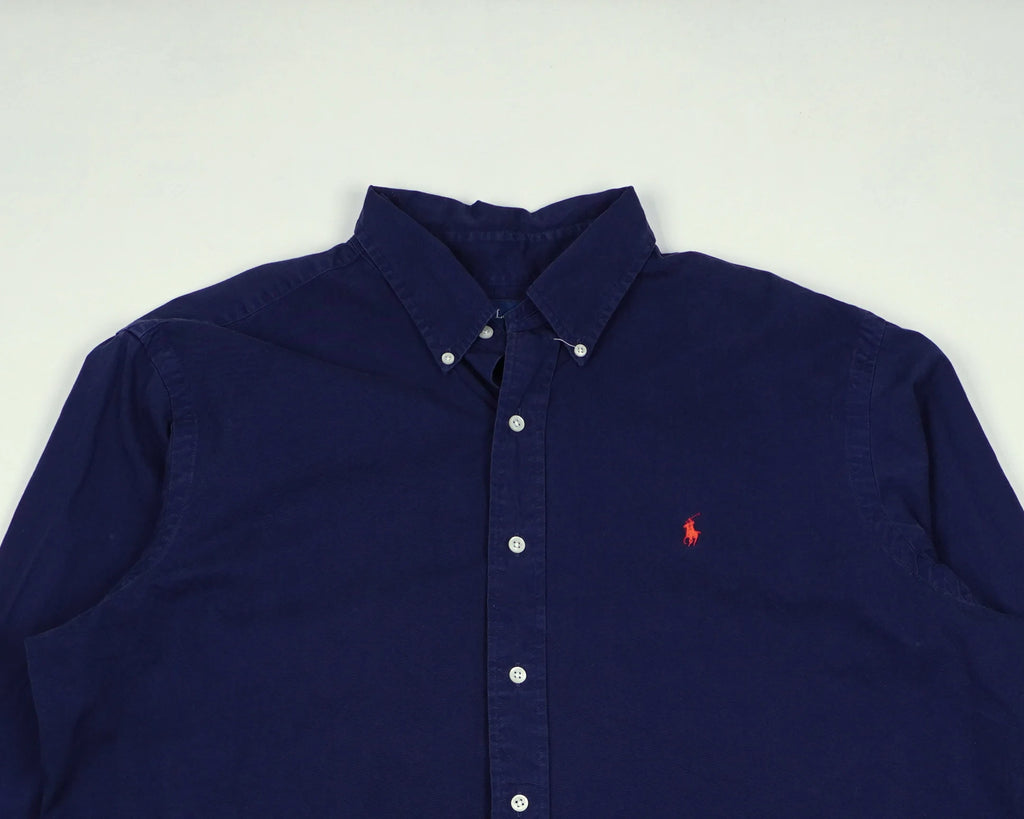 Ralph Lauren Navy Button-up Shirt XL Cotton