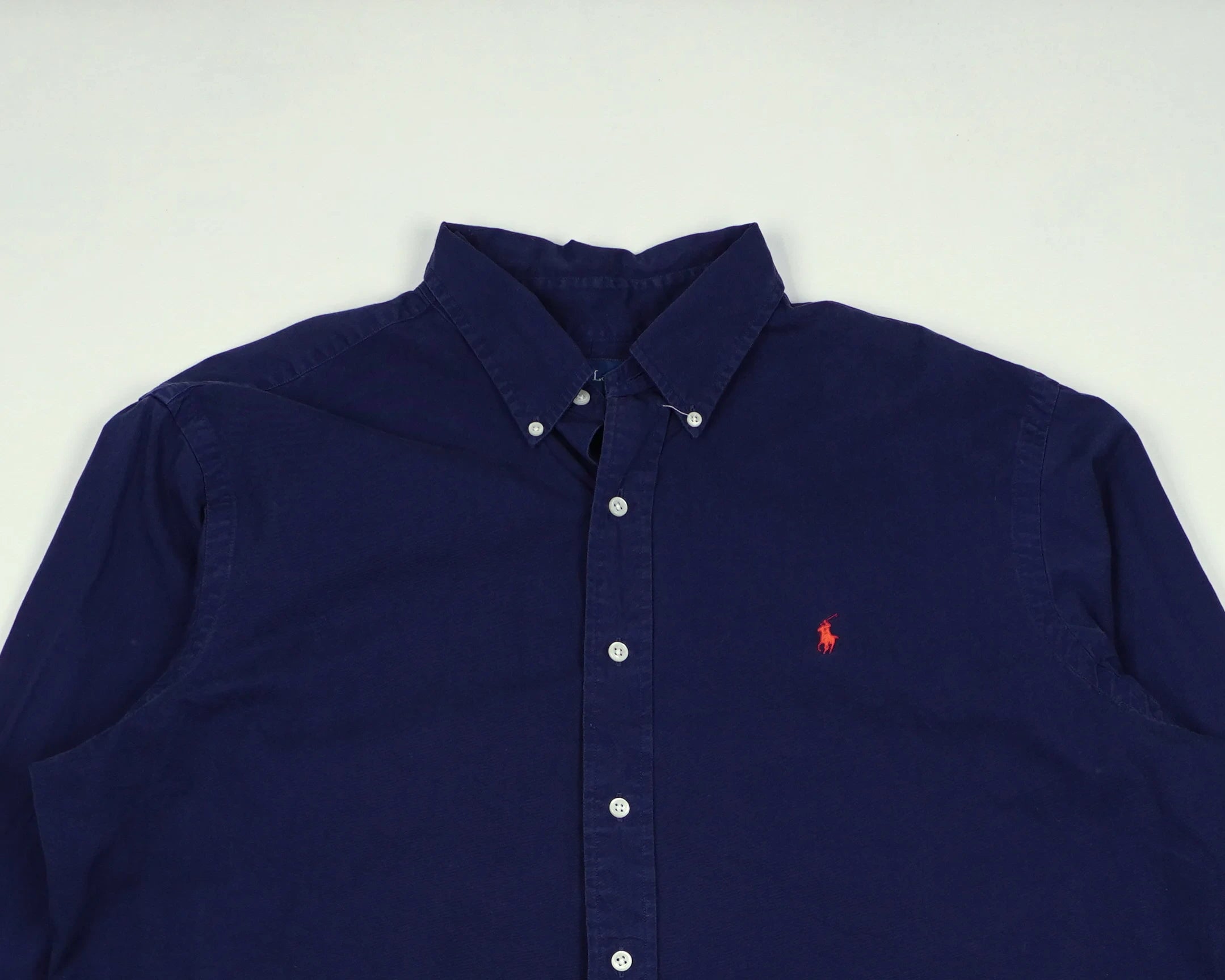 Ralph Lauren Navy Button-up Shirt XL Cotton
