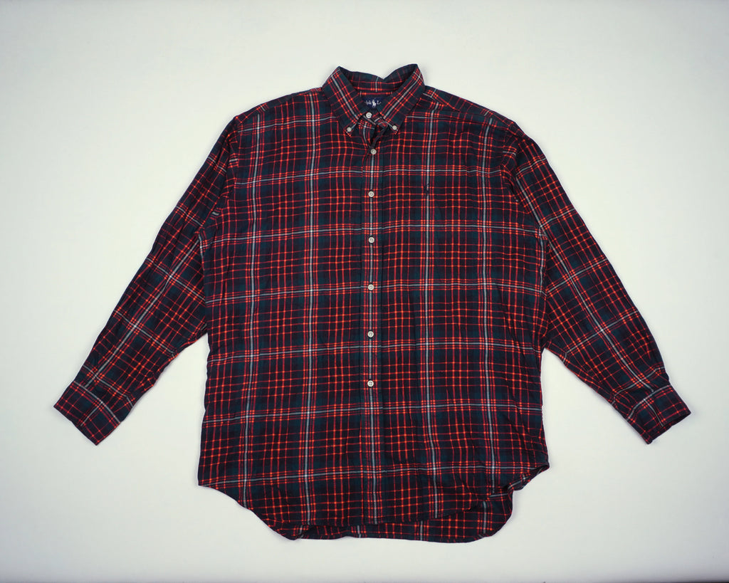 Ralph Lauren Red Button-up Shirt XL Cotton