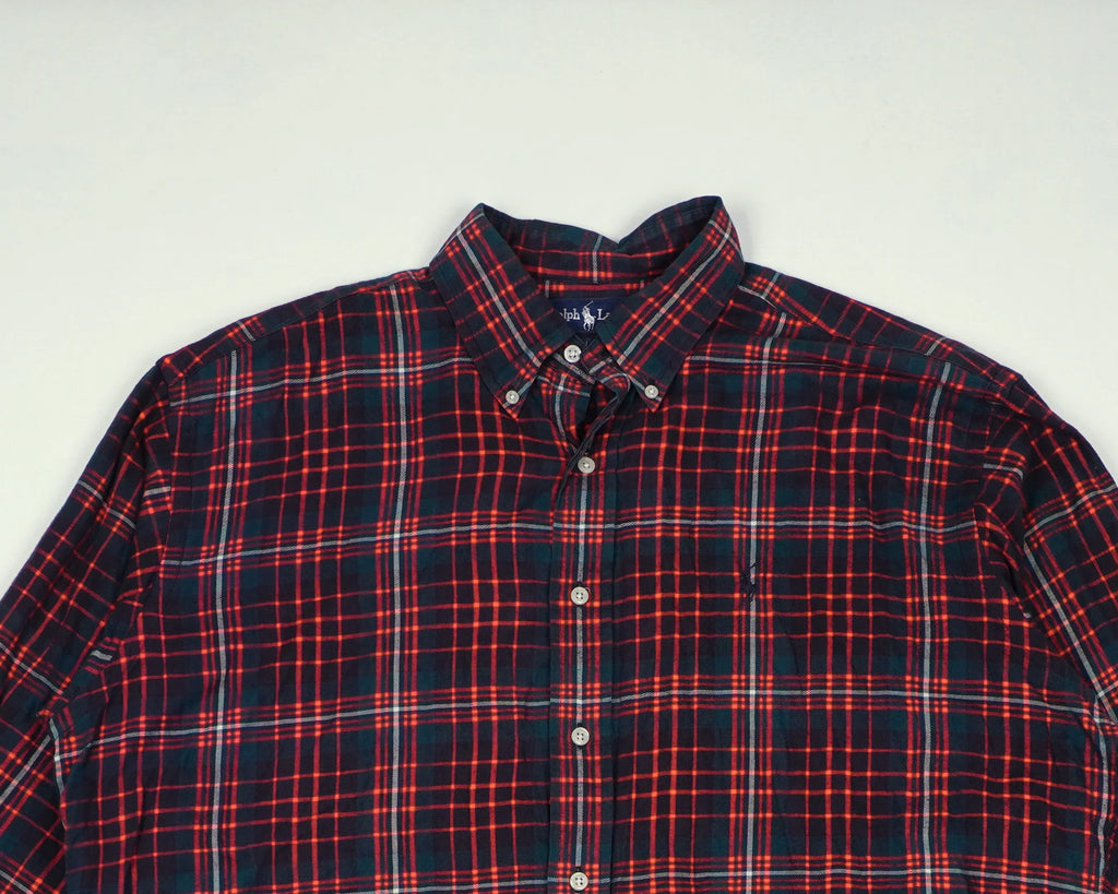 Ralph Lauren Red Button-up Shirt XL Cotton