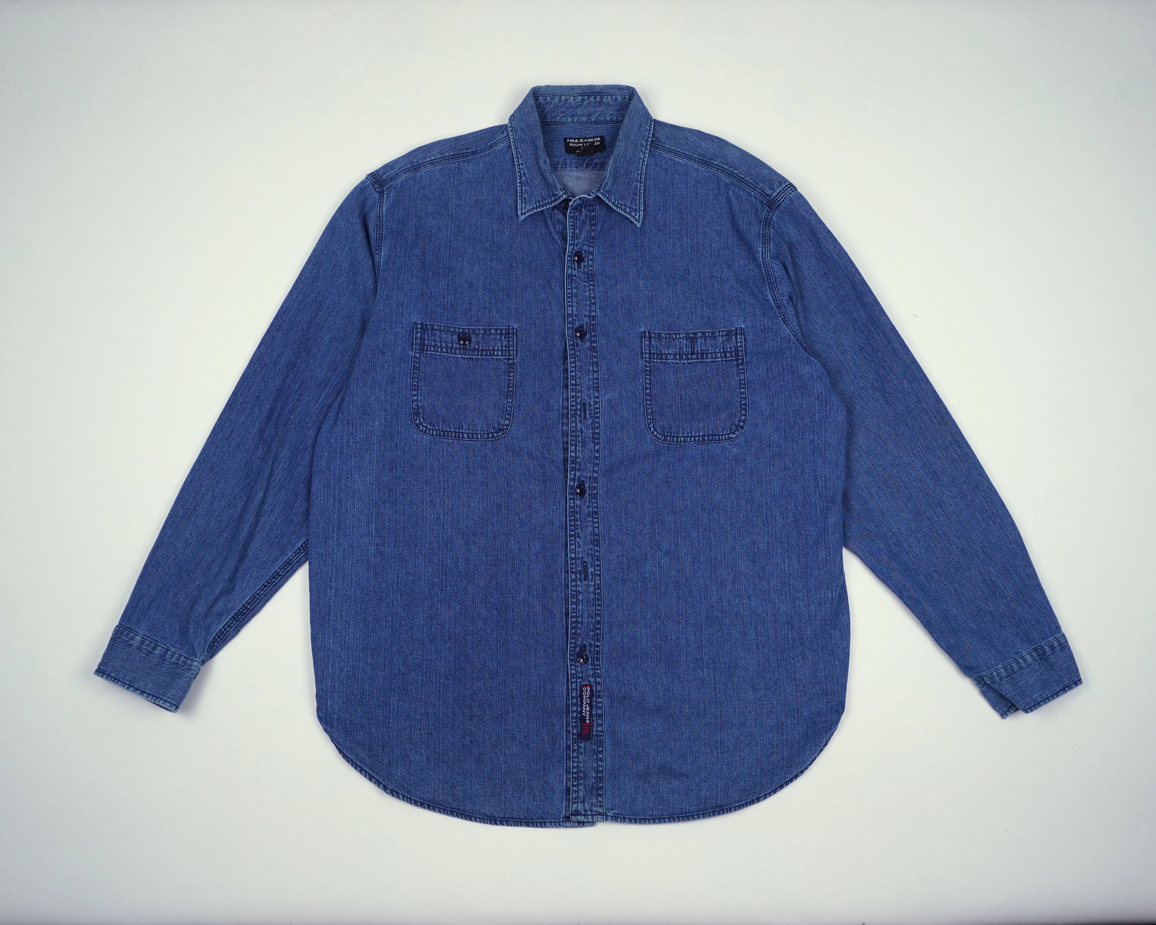 Ralph Lauren Blue Button-up Shirt L Denim