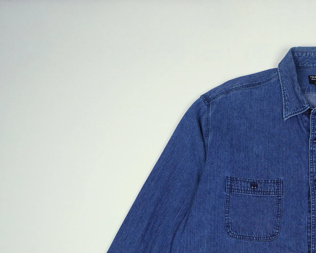 Ralph Lauren Blue Button-up Shirt L Denim