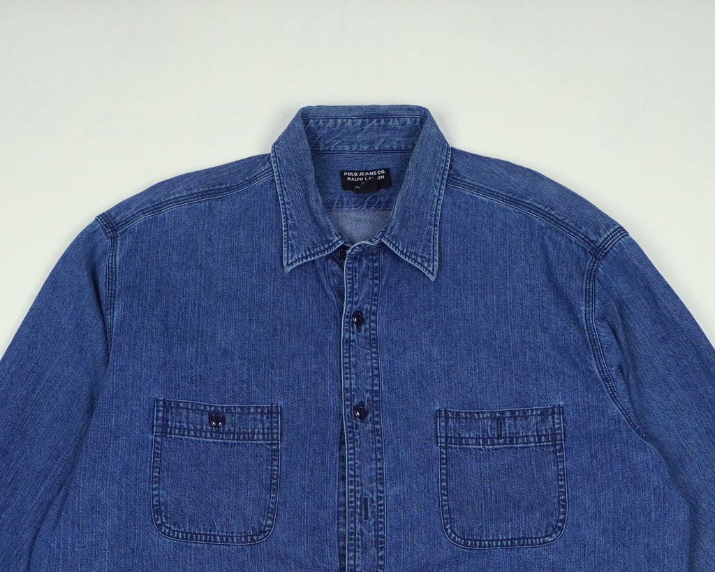 Ralph Lauren Blue Button-up Shirt L Denim