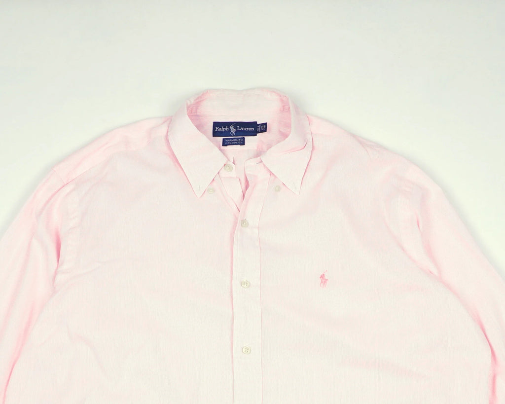 Ralph Lauren Pink Button-up Shirt XL Cotton