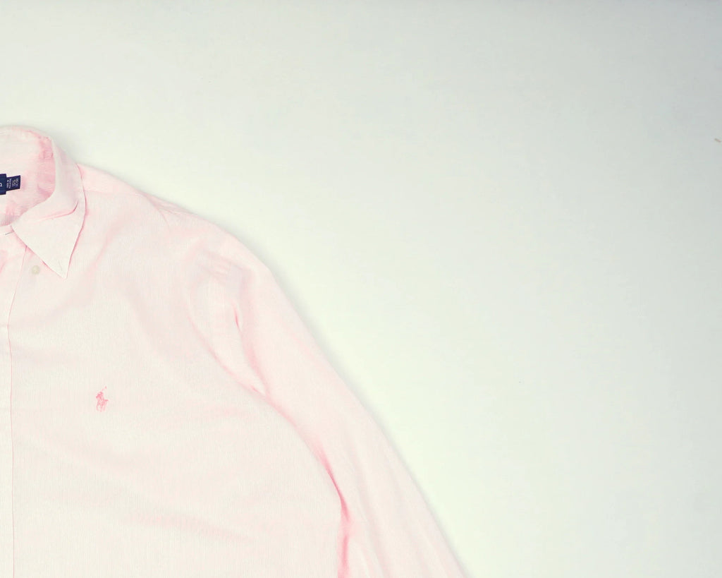 Ralph Lauren Pink Button-up Shirt XL Cotton
