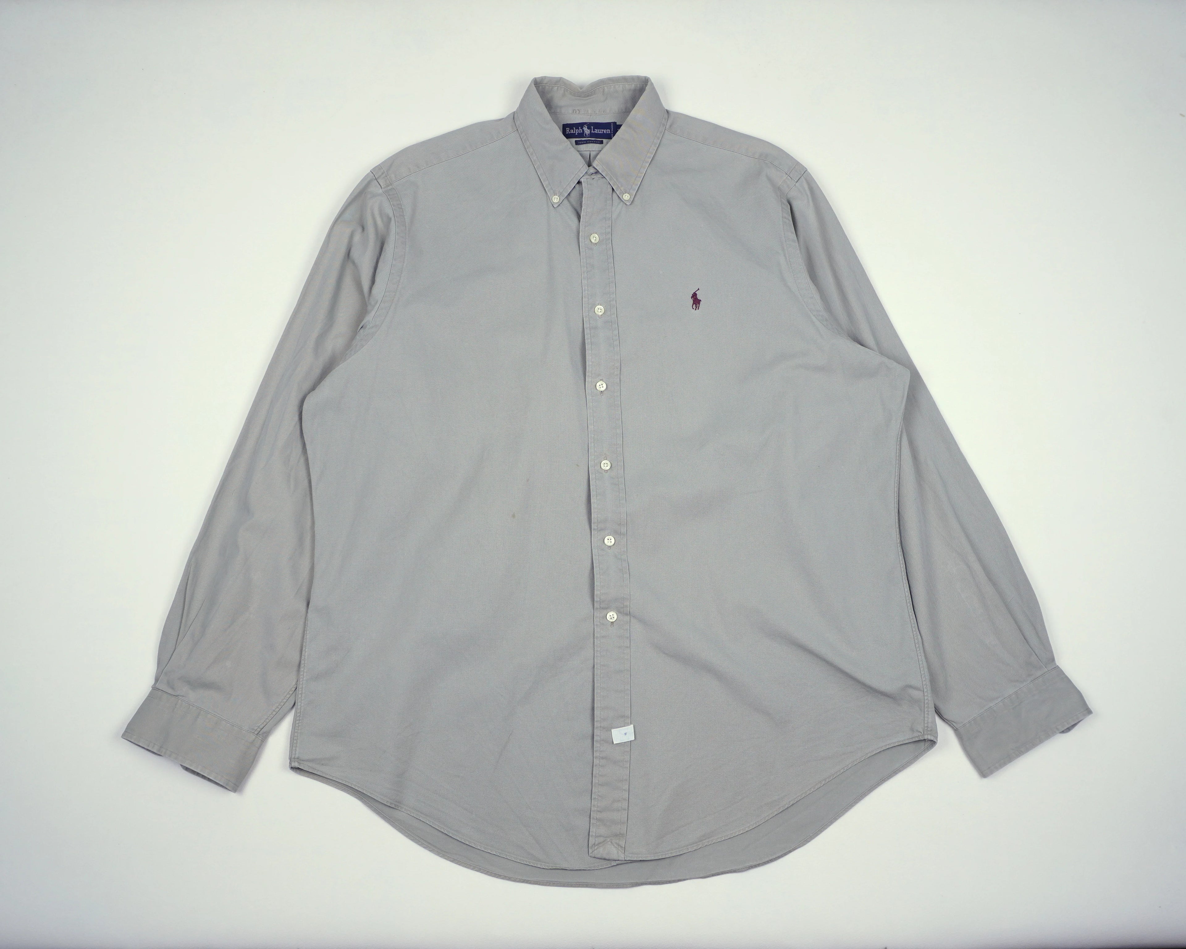 Ralph Lauren Gray Button-down Shirt XXL Cotton