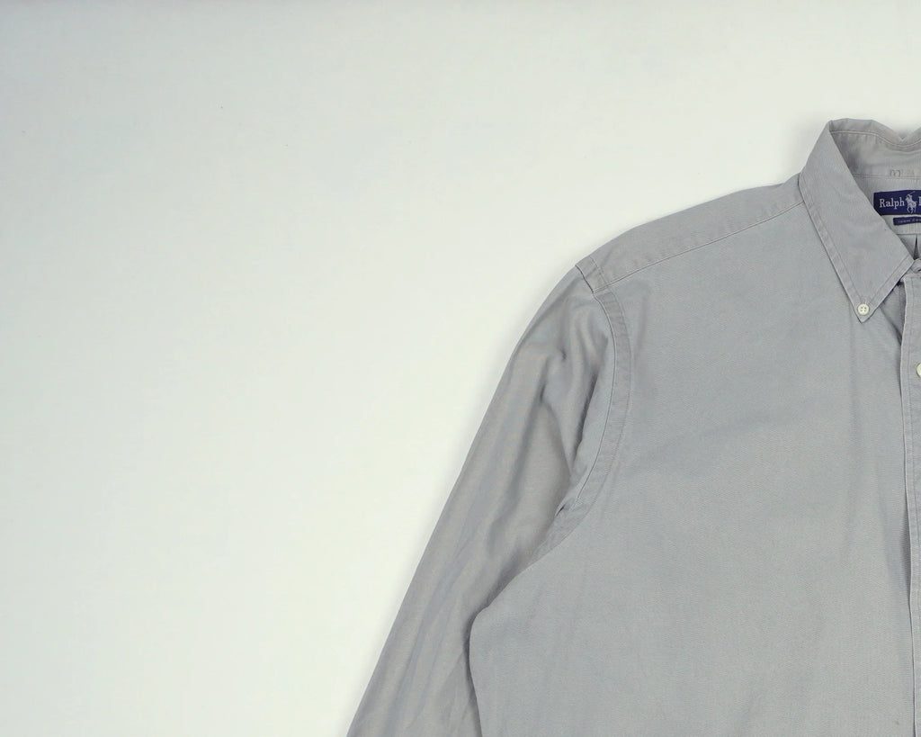 Ralph Lauren Gray Button-down Shirt XXL Cotton