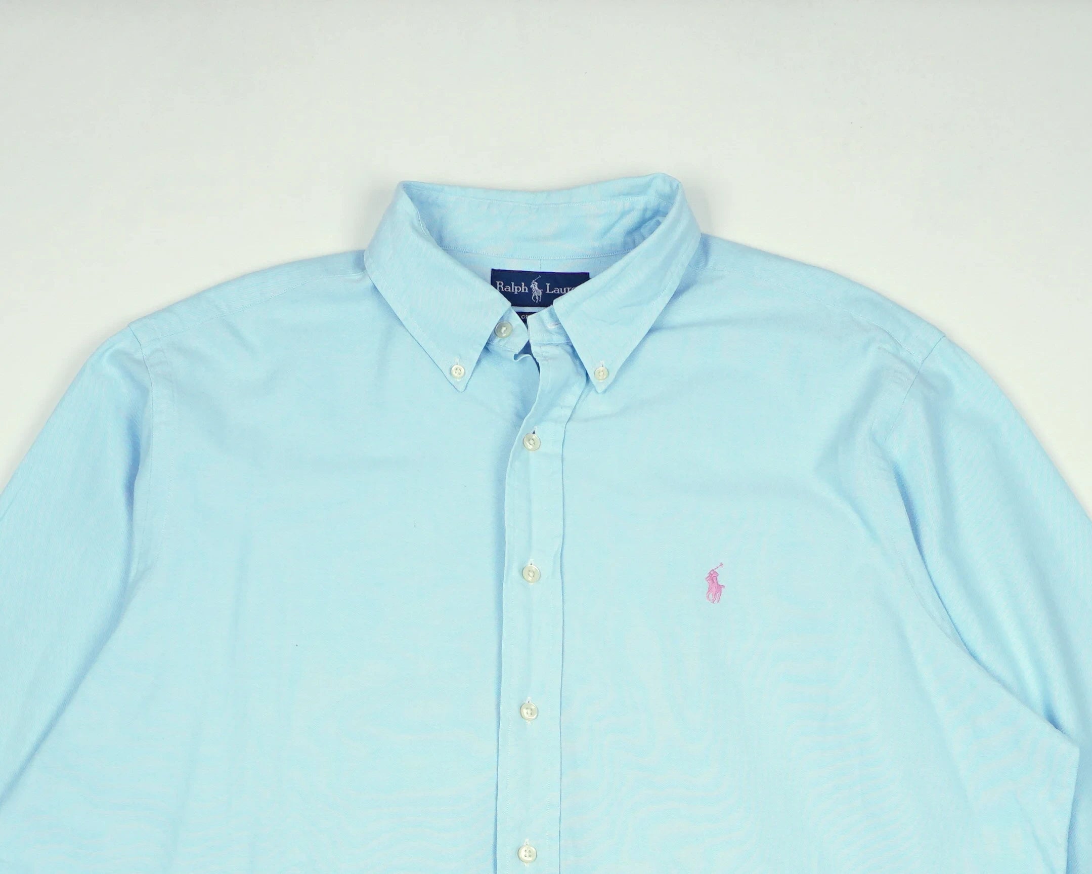 Ralph Lauren Blue Button-up Shirt XXL Cotton