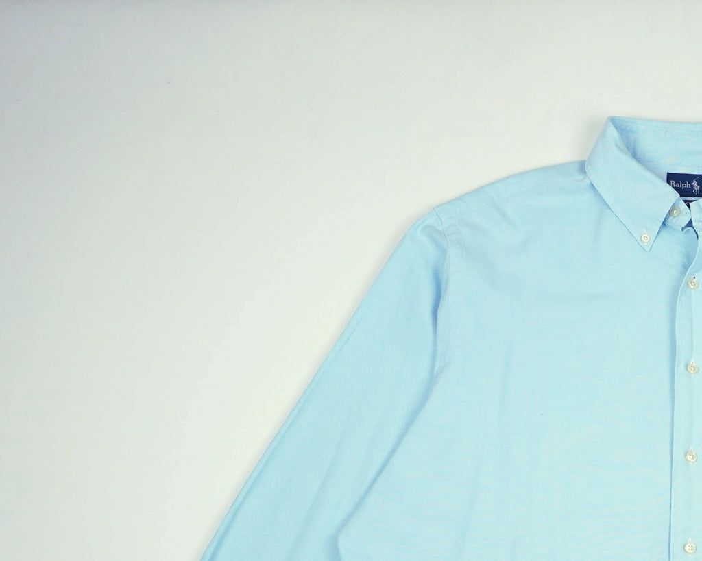 Ralph Lauren Blue Button-up Shirt XXL Cotton