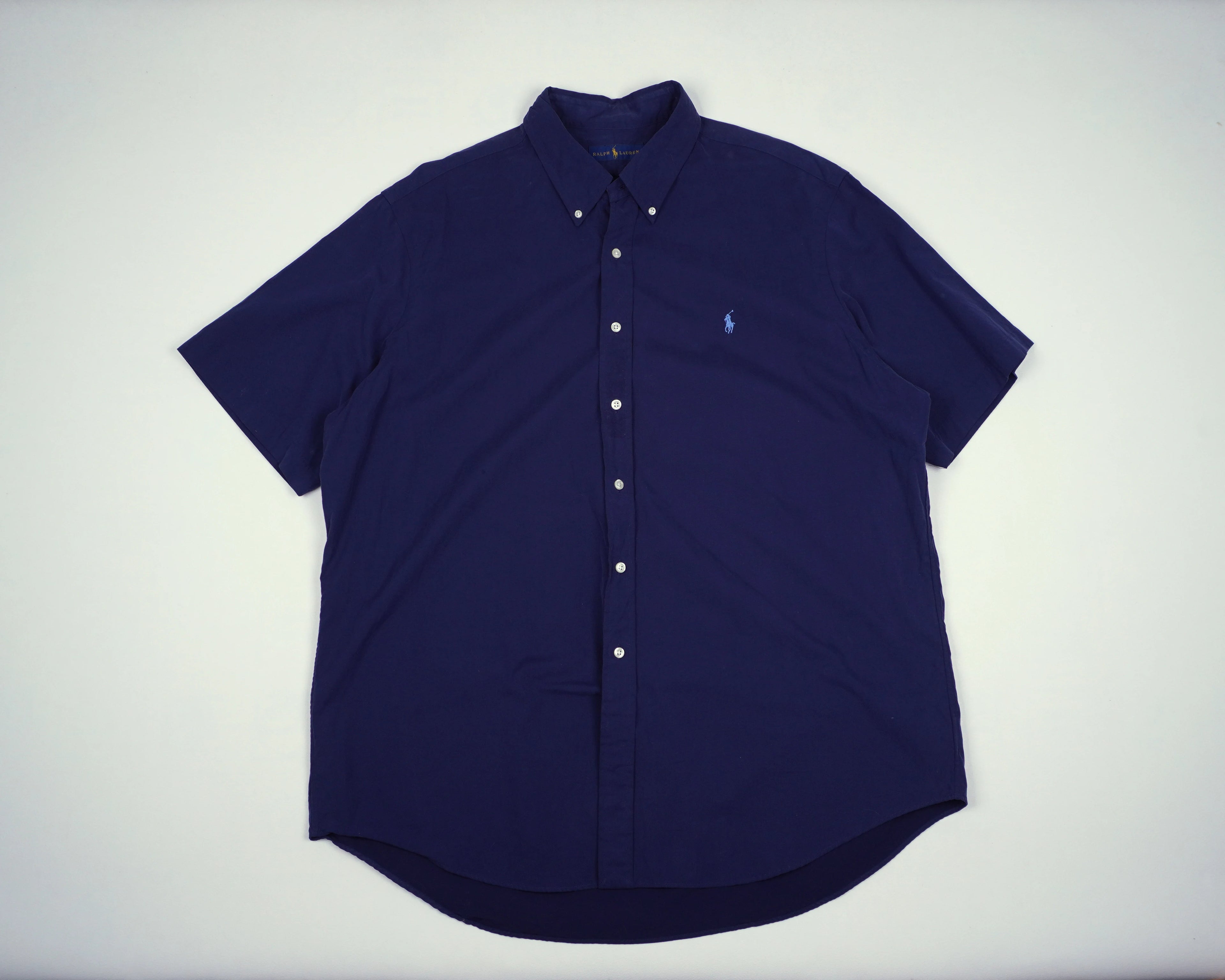 Ralph Lauren Navy Button-up Shirt XXL Cotton