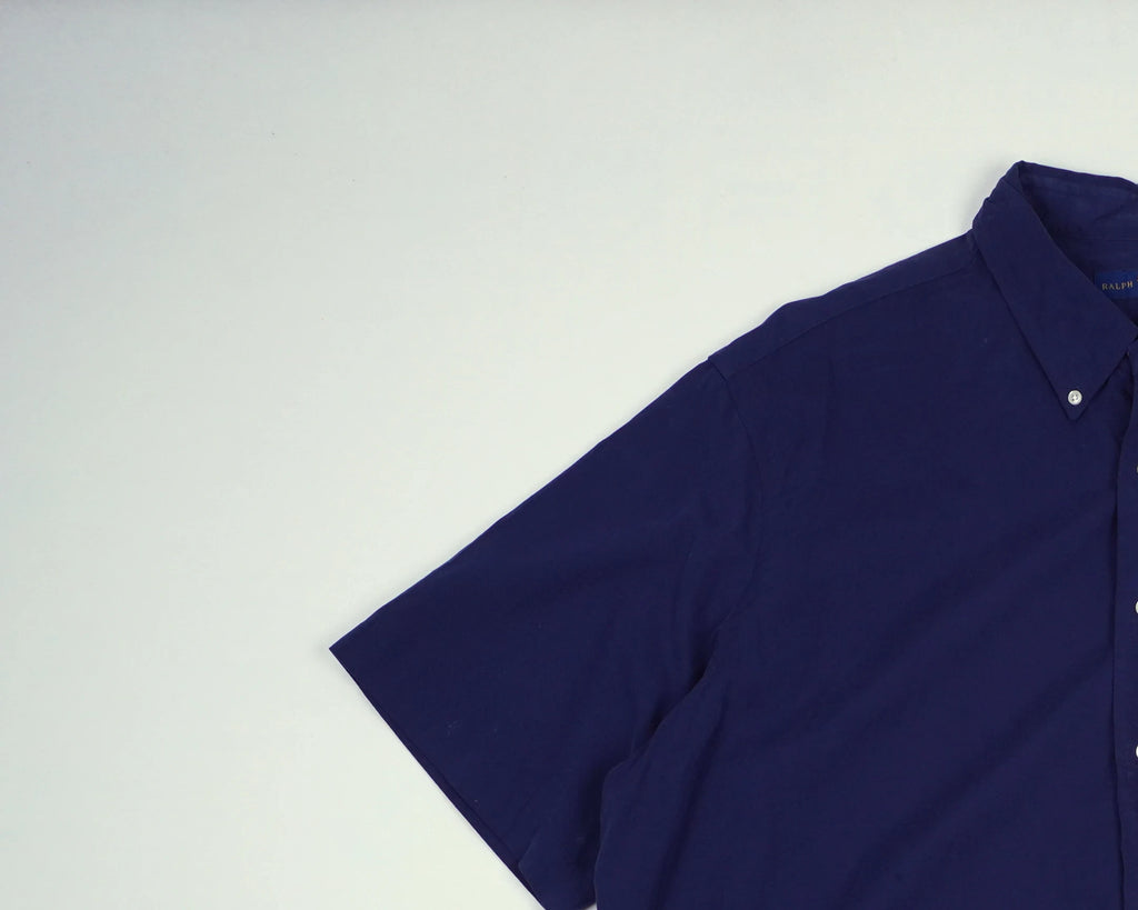 Ralph Lauren Navy Button-up Shirt XXL Cotton