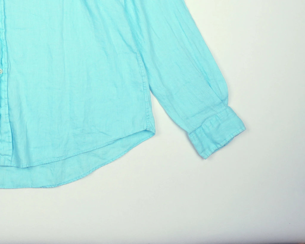 Ralph Lauren Blue Button-up Shirt XL Linen
