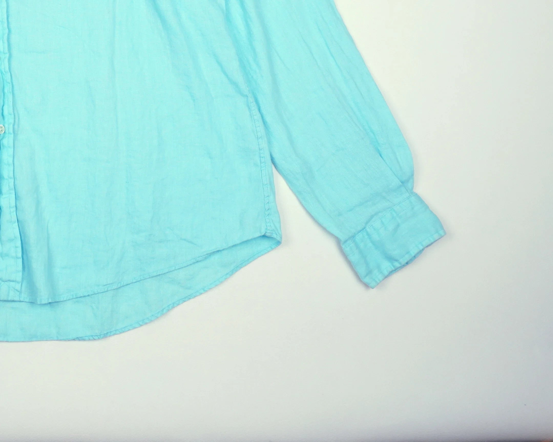 Ralph Lauren Blue Button-up Shirt XL Linen