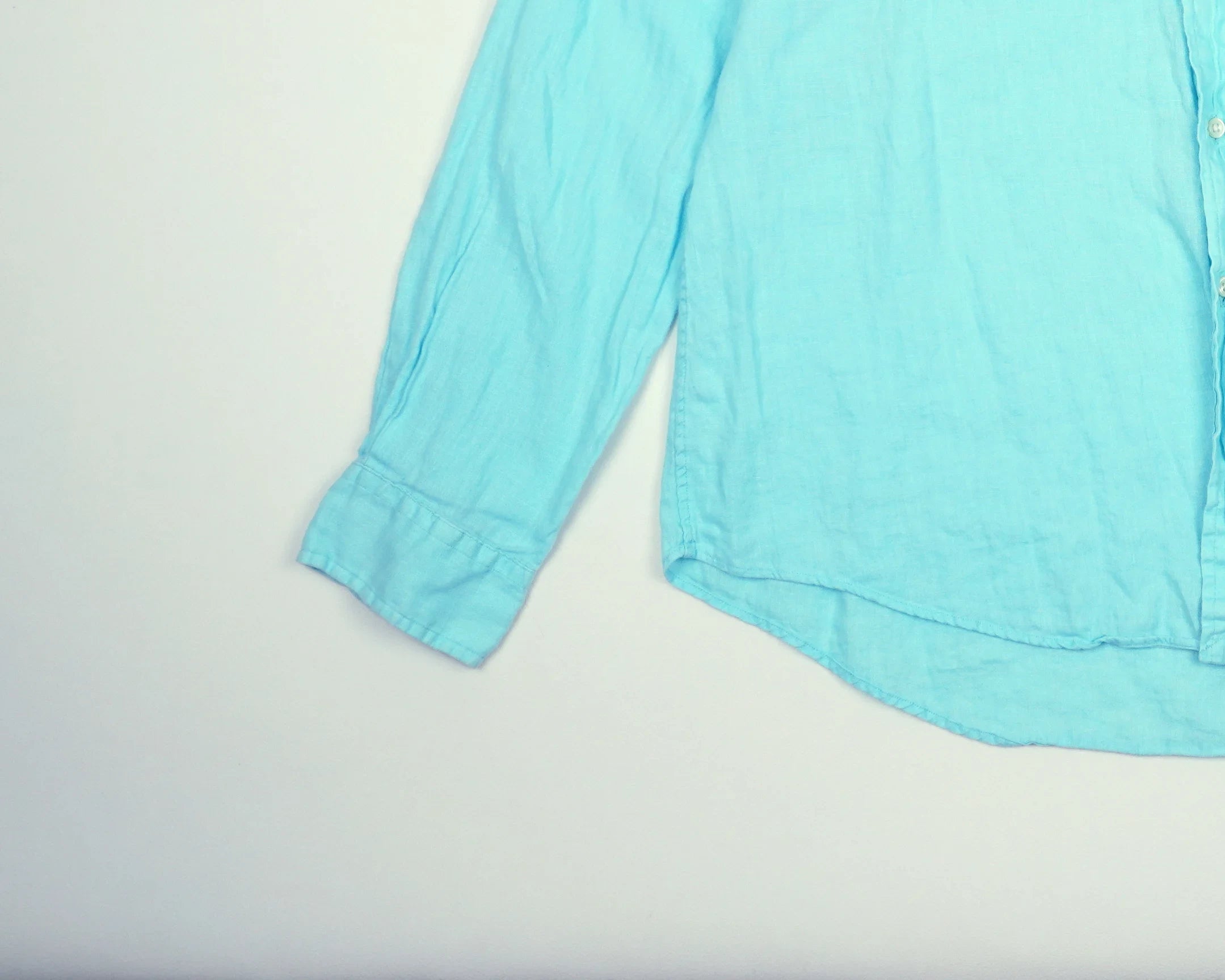 Ralph Lauren Blue Button-up Shirt XL Linen