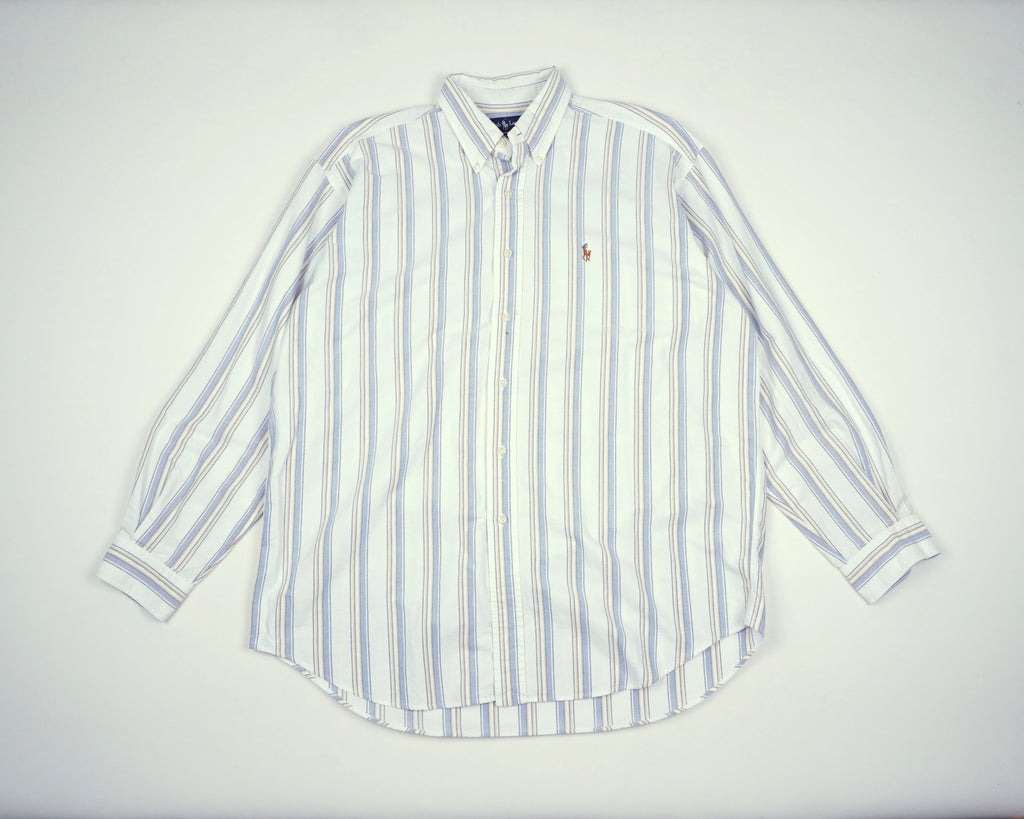 Ralph Lauren White Button-up Shirt XL
