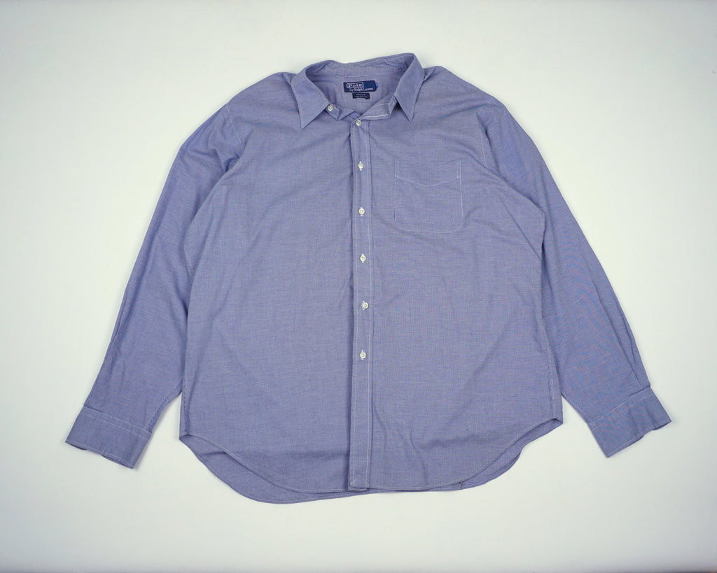 Ralph Lauren Blue Button-up Shirt XXL Cotton
