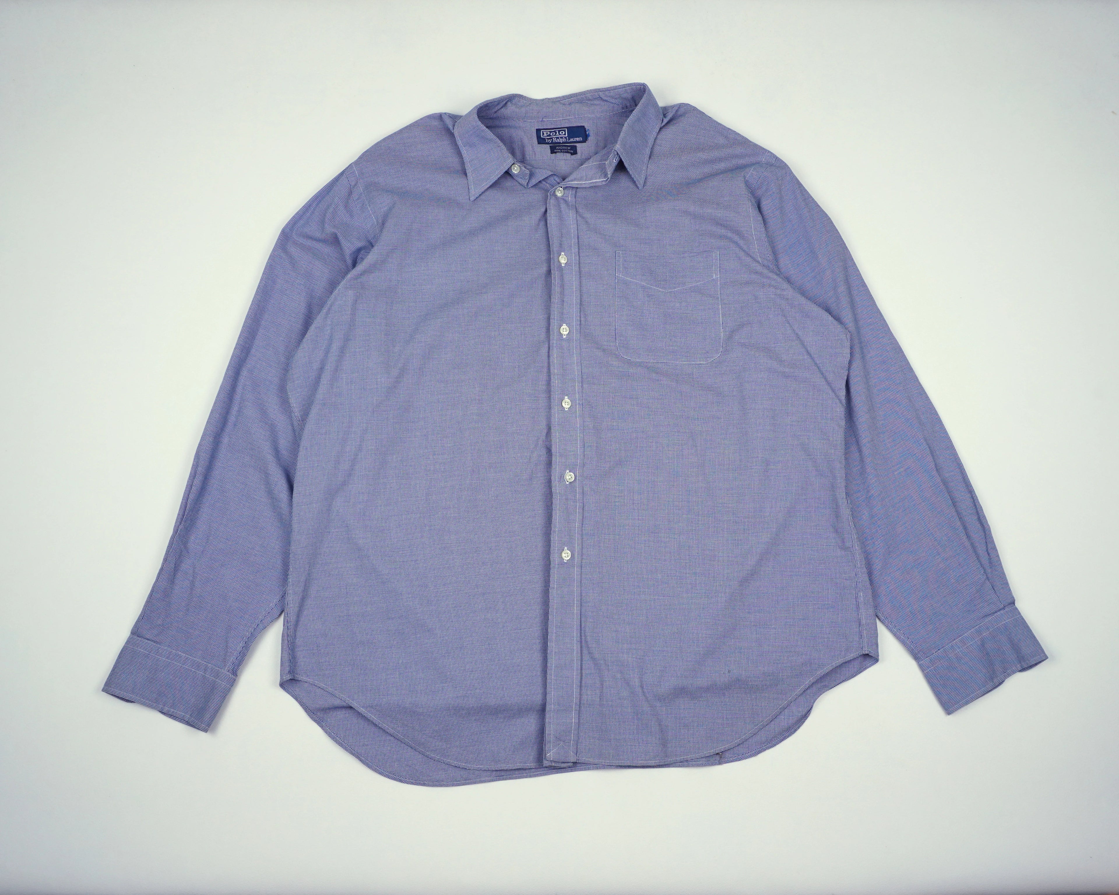 Ralph Lauren Blue Button-up Shirt XXL Cotton