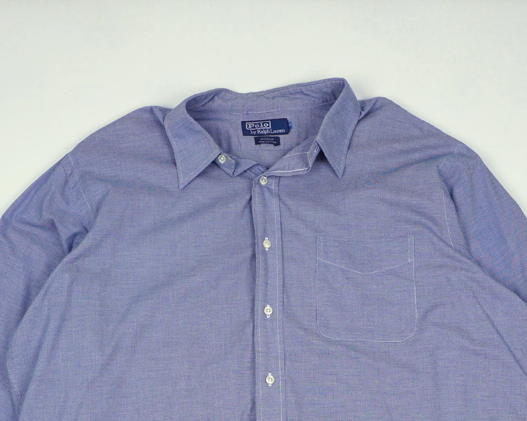 Ralph Lauren Blue Button-up Shirt XXL Cotton