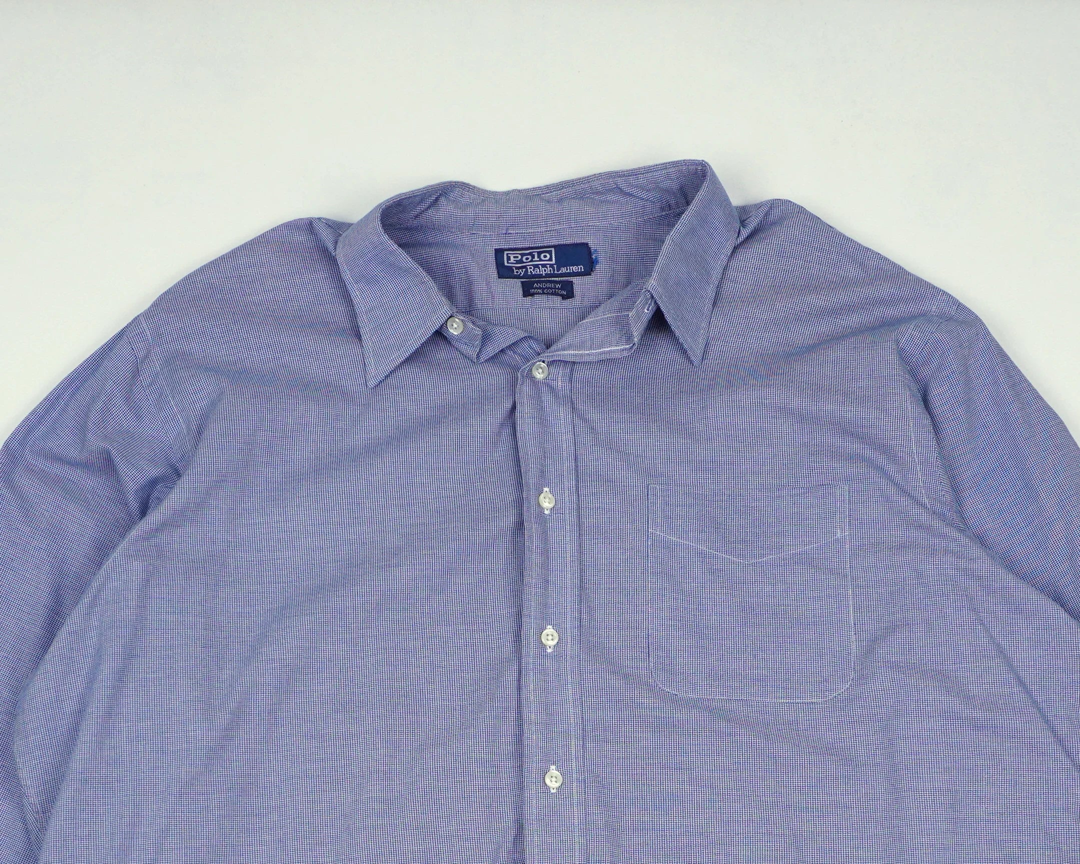 Ralph Lauren Blue Button-up Shirt XXL Cotton