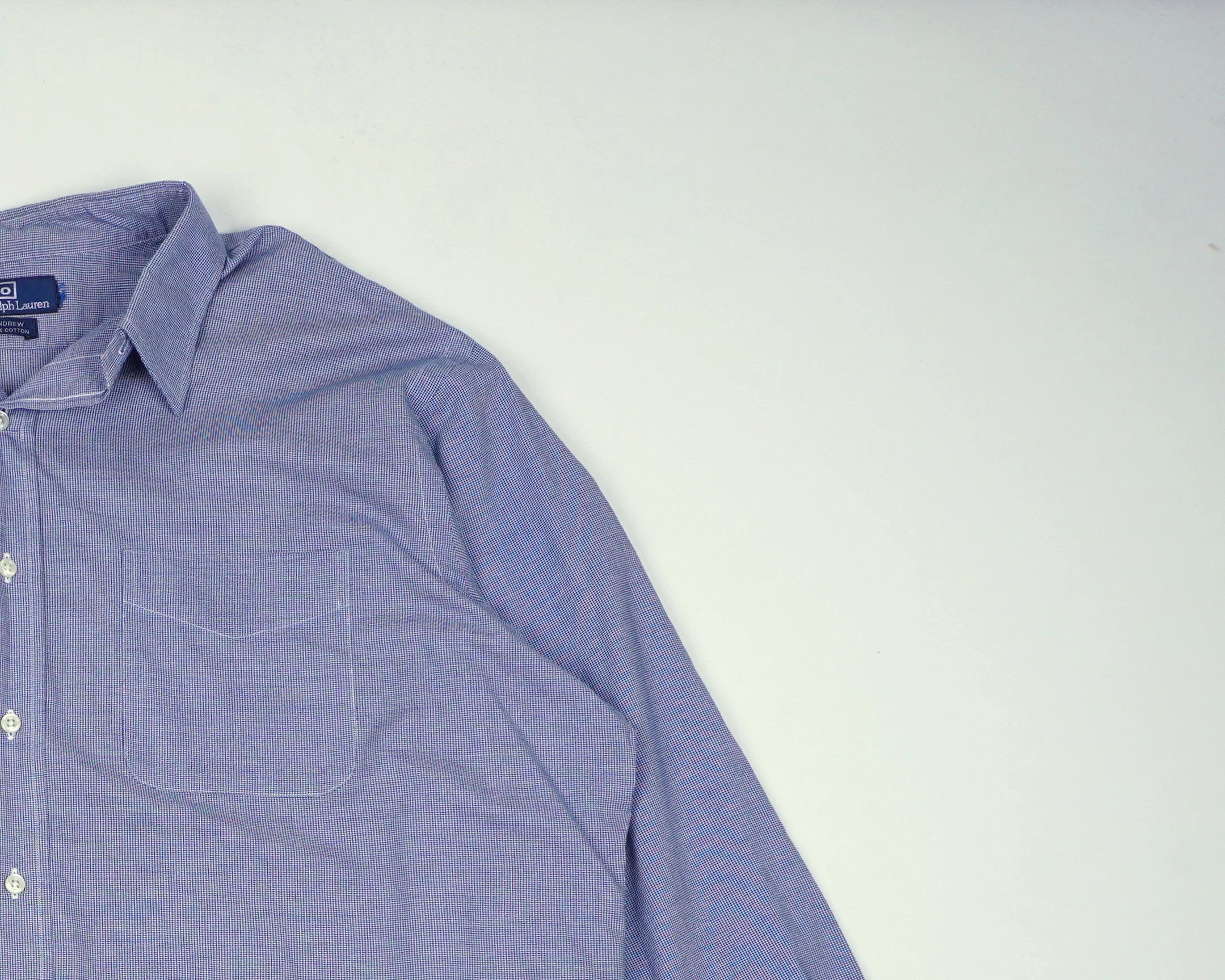 Ralph Lauren Blue Button-up Shirt XXL Cotton