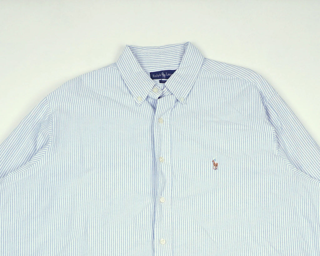 Ralph Lauren Blue Button-up Shirt XXL Cotton