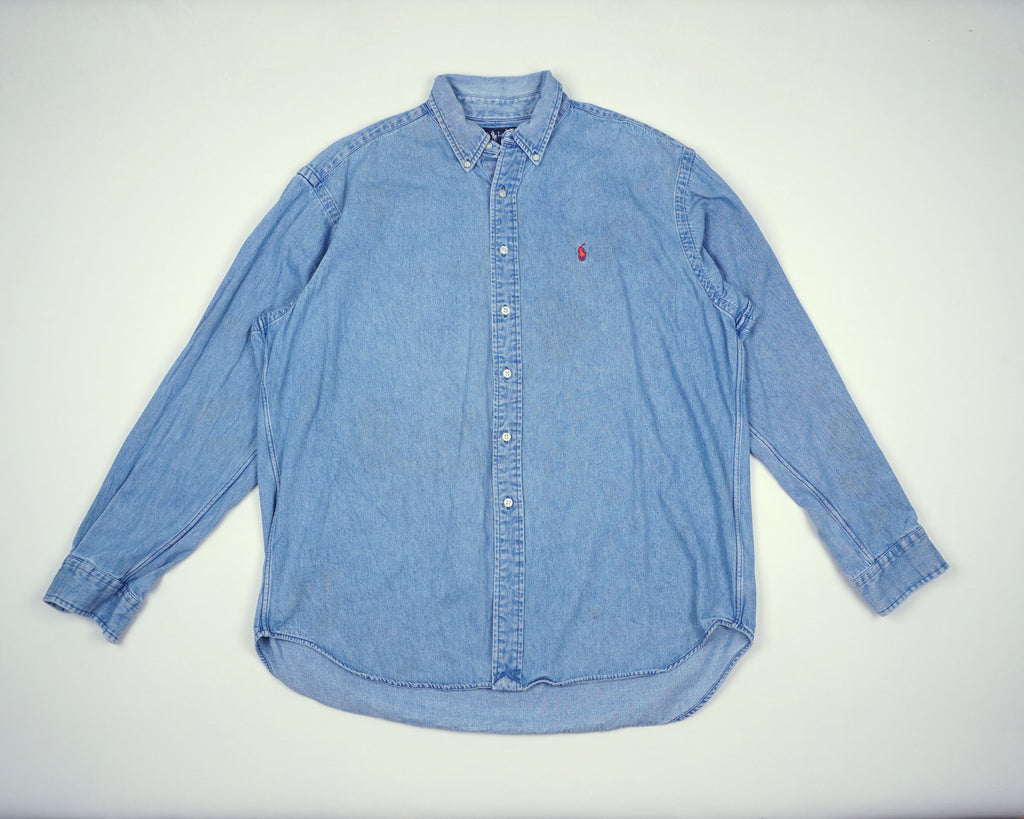 Ralph Lauren Blue Button-up Shirt XXL Denim