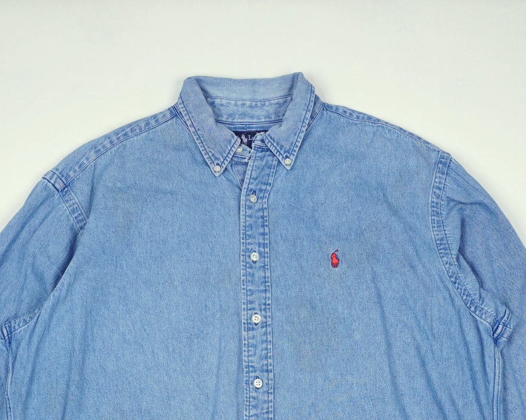 Ralph Lauren Blue Button-up Shirt XXL Denim