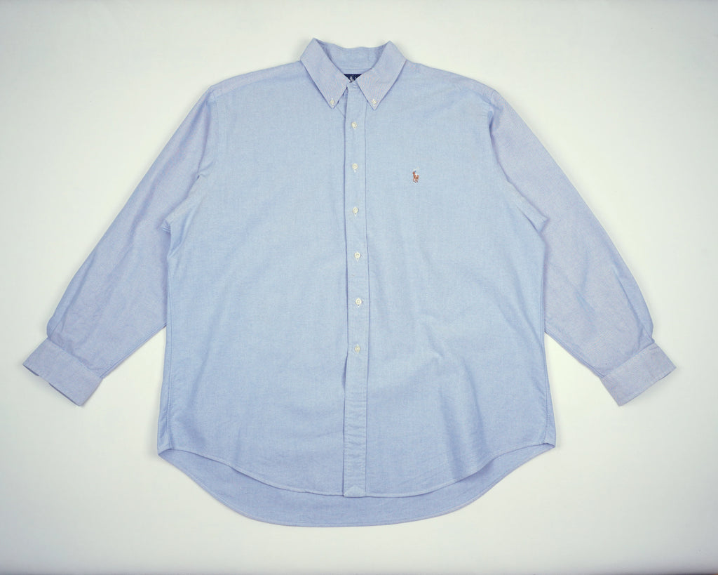 Ralph Lauren Blue Button-down Shirt XXL Cotton
