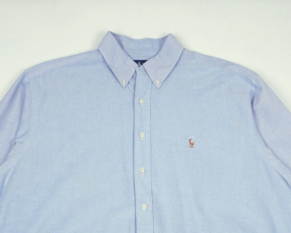 Ralph Lauren Blue Button-down Shirt XXL Cotton