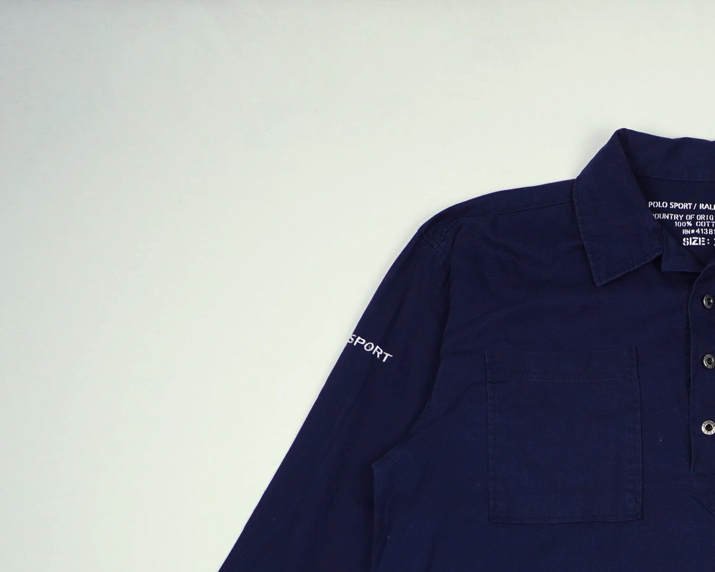 Ralph Lauren Navy Button-up Shirt XL Cotton