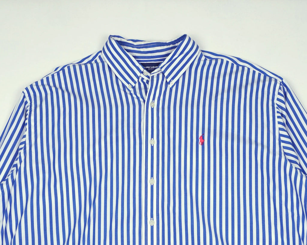 Ralph Lauren Blue Button-up Shirt XXL Cotton