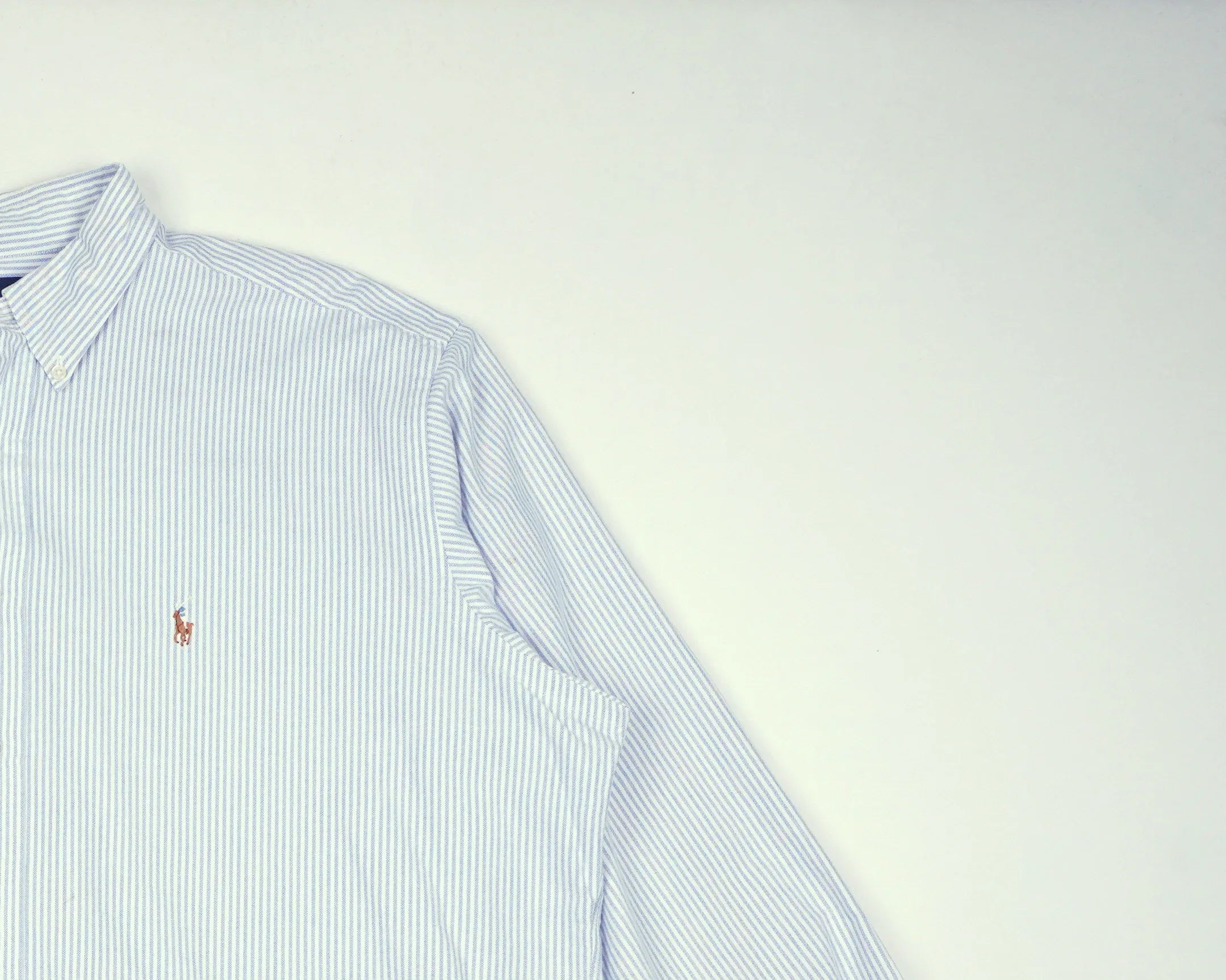 Ralph Lauren Blue Long Sleeve Button-up Shirt Cotton