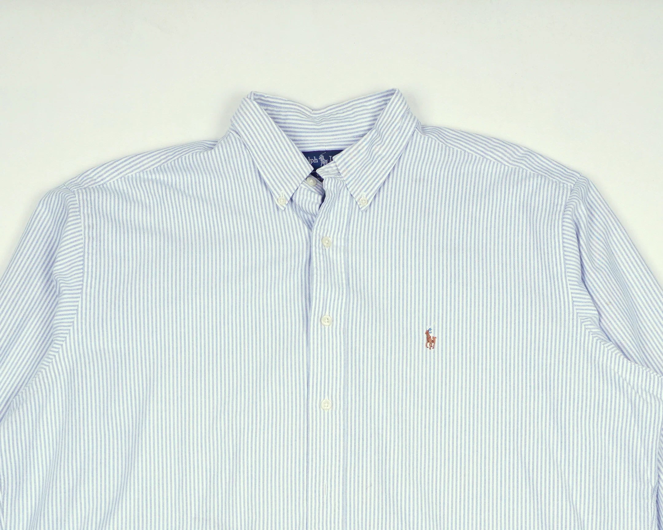 Ralph Lauren Blue Long Sleeve Button-up Shirt Cotton