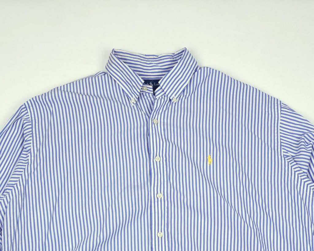 Ralph Lauren Blue Button-up Shirt XXL Cotton