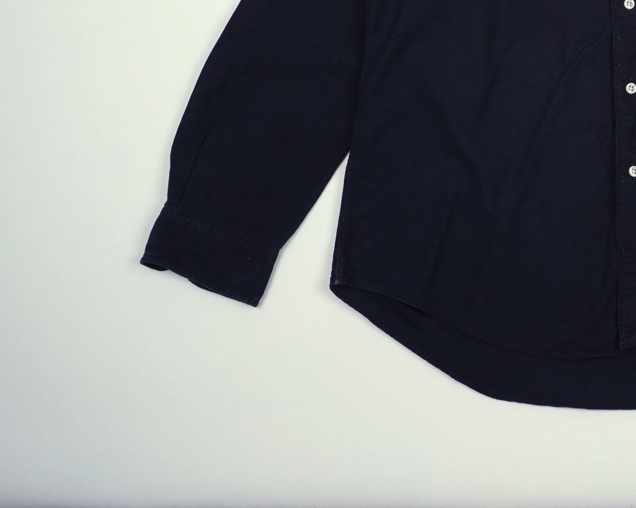 Ralph Lauren Navy Button-up Shirt M Cotton