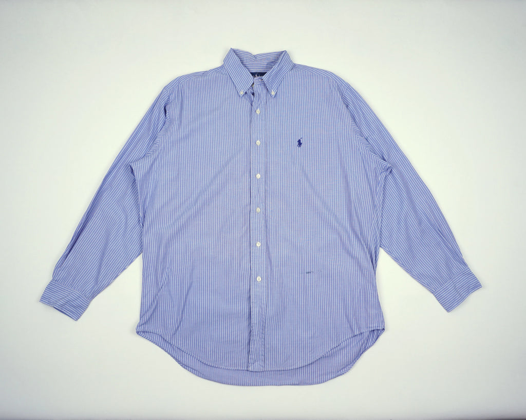 Ralph Lauren Blue Button-up Shirt L Cotton