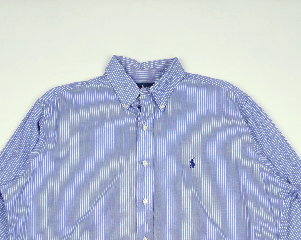 Ralph Lauren Blue Button-up Shirt L Cotton