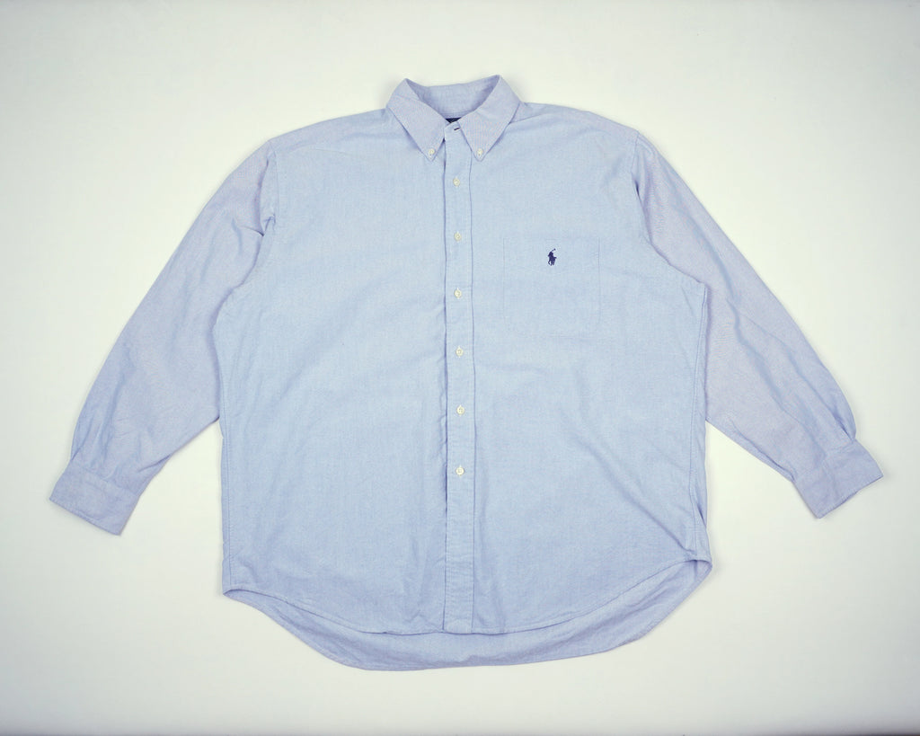Ralph Lauren Blue Button-up Shirt M Cotton